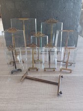 Lot 9 Anciens  Cadres porte photo Laiton Verre Biseauté   Napoléon III 19ème 