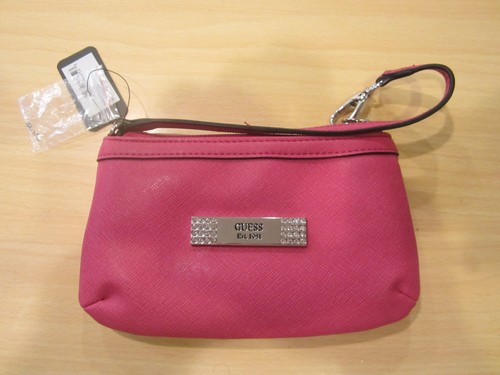Nwt guess fuchsia wristlet - guess,