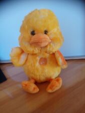 Peluche doudou canard jaune orange sonore 25 cm Gipsy état neuf 