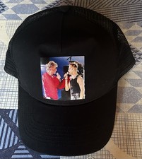 NEUVE CASQUETTE MODÈLE UNIQUE JOHNNY ET DAVID HALLYDAY NOIR T.U MIXTE 