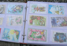 lot de 240 carte de voeux anciennes dans un album photo moderne