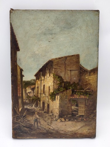 Tableau allemand huile - allemand, sur