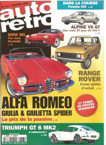 Auto retro 217 - n°217, gt