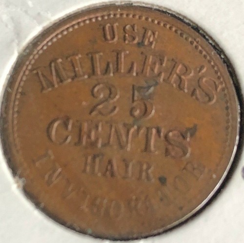 Civil war store card token - card, ny