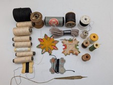 40 - ANCIEN LOT BOBINES de FIL