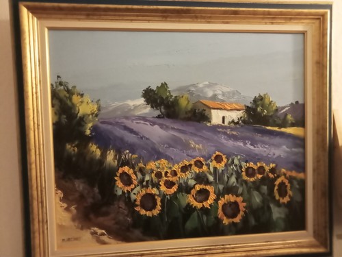 Tableau peinture couteau - peinture, au