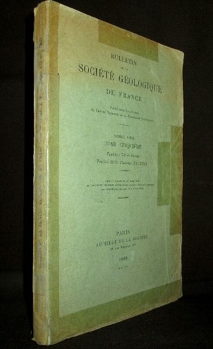 Bulletin societe geologique - societe,