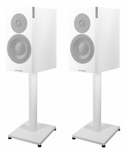 Pair steel white stands - 21”,