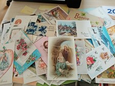 lot 130 Cartes Postales meilleurs vœux bonne année noel fêtes anniversaire cpa