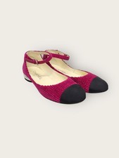 CHANEL Ballerines plates en