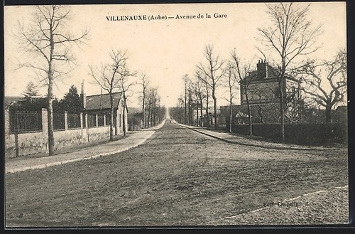 Cpa villenauxe aube avenue - cpa,