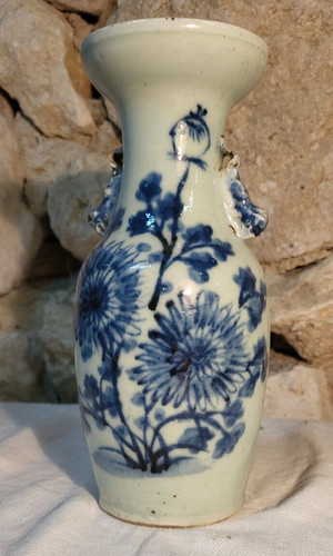 Chine qing vase bleu - chine,