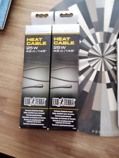 2 Câbles chauffants pour terrarium Heat Cable Exo Terra 25 W 4,5 M