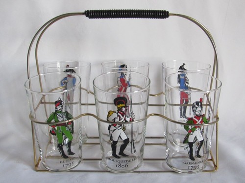 02g7 ancien lot - six, verres