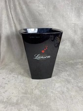 Seau à champagne Lanson plastique noir vintage Made in France