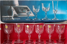 Cristal d'Arques 6 verres a eau Modèle Chaumont neuf