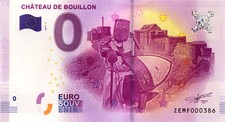 BELGIQUE Bouillon, Château, N° de la 4ème liasse, 2017, Billet Euro Souvenir