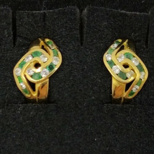 Boucles 18k 750 mls avec - mls.,
