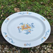1 (2) Plat Ovale Bernardaud Lhassa Viande Volaille Porcelaine Limoges Bernardeau