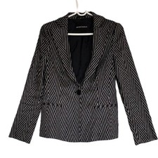 veste femme marque Emporio ARMANI noir et blanc