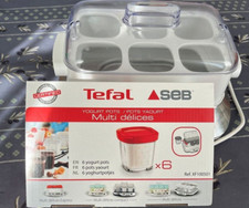 SEB Multi Délices Express 600W Yaourtière Compact avec 6 Pots - Blanche...