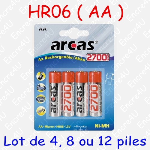 Piles rechargeables accus - accus, aa