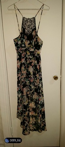 Material girl black floral - material, black/floral