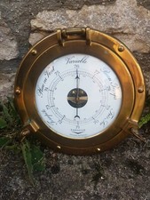 Ancien Baromètre Laiton