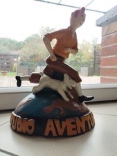 Grande Figurine Sur Socle Tintin Et Milou 33 Cm X 23 Cm Studio Aventure 