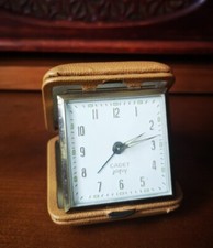 Vintage Réveil de Voyage CADET JAPY Mécanique Fonctionnel Années 80