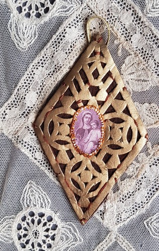 Scapulaire broderie religieuse - broderie,