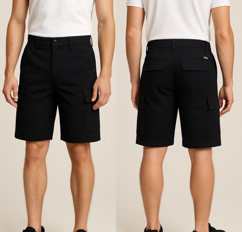 Shorts cargo noirs pour hommes - pour,