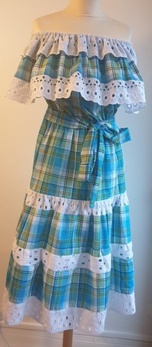 Robe madras ceremonie tissu - robe,
