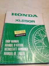 Honda XL250R 250 XLR E revue technique moto workshop service Manuel atelier