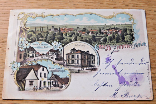1901 cpa carte postale gruss - cpa,