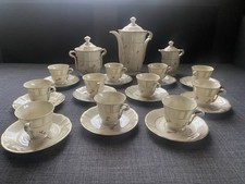 BERNARDAUD SERVICE A CAFÉ 14 Pièces Bel État Ancien Porcelaine