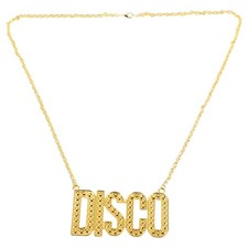  Collier de lettre disco pour