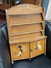 Jouet Ancien Meubles poupée Vaisselier années 30 bois pochoir marque éléphant