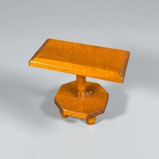 Table miniature sculptée bois vintage maison de poupée meuble ancien déco rare