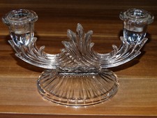 Bougeoir en verre double