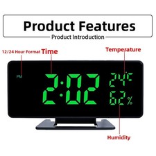 Réveil LED Température et