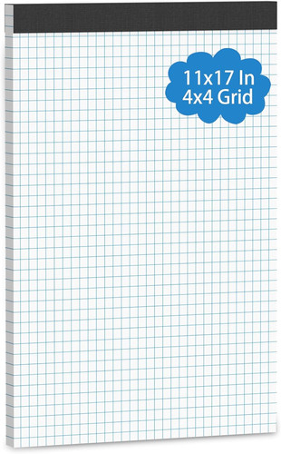 Large graph paper pad 17 - large,