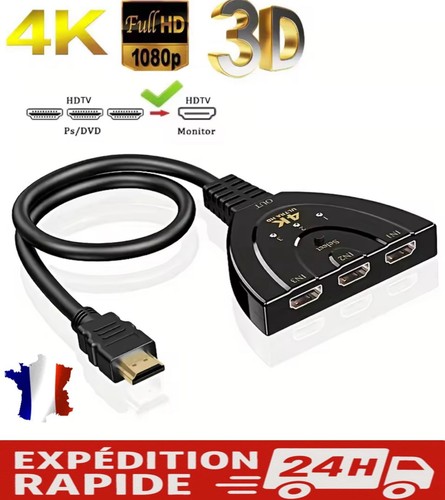 Commutateur hdmi ports 2k - hdmi,