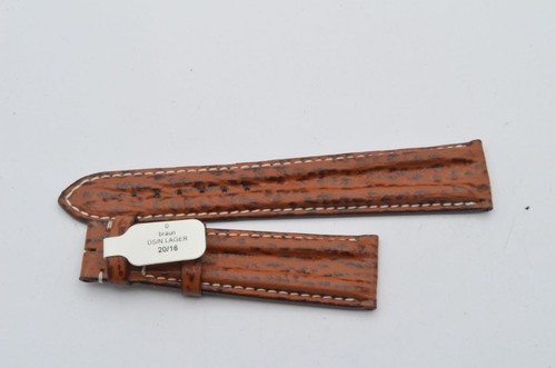Omega cuir bracelet 20mm - cuir, pour