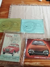 Lot De 3 livrets De Bord Citroën et guide Technique RENAULT 3  et 4.