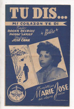 Partition Musicale - Tu dis de