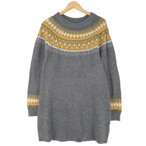 Pull nordique gris - pull, vintage