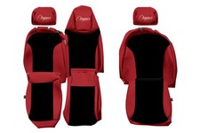 VAN Housses de siege pour RENAULT TRAFIC III 03.14-12.23 Sièges 1+2 ROUGE