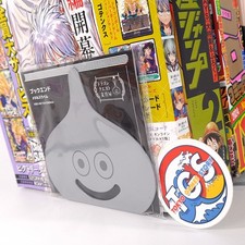 Dragon Quest Smile Slime Metal Bookends Book Stand Serre-livres (Gray) Japan New