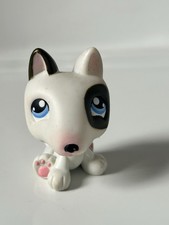 Authentic Littlest Pet Shop Black and White Diary Dog Pit Bull  Terrier LPS